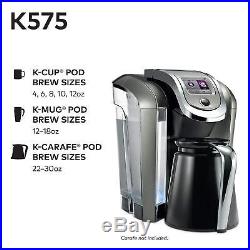 Single Serve Coffee Maker Espresso Machine Keurig KCup Programmable 12oz Brewer