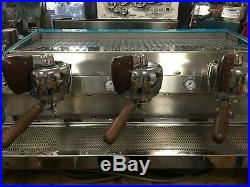 Slayer 3 Group Turquoise Espresso Coffee Machine Cafe Latte Barista Cart Cup
