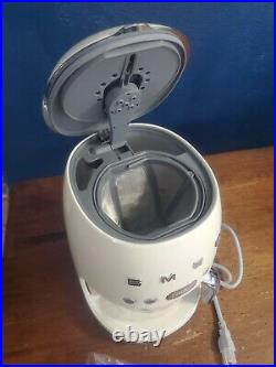 Smeg 50's Retro Style Aesthetic Drip Filter Coffee Machine, Cream