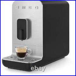 Smeg 50's Style Aesthetic BCC01BLMUK Espresso Automatic Coffee Machine Blac