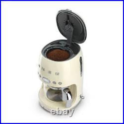Smeg DCF02CRUK Drip Filter Coffee Machine in Cream Brand new
