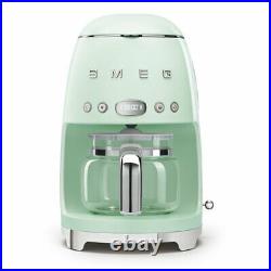 Smeg DCF02PGUK Pastel Green 50s Retro Filter Coffee Machine + 2 Year Warranty