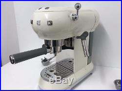 Smeg ECF01CRUK Espresso Coffee Machine 50's Retro in Cream-Return-Warranty