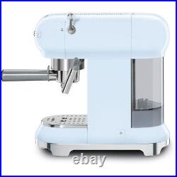 Smeg ECF01PBUK Espresso Coffee Machine Blue Retro