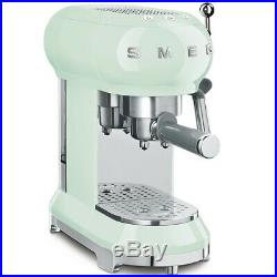 Smeg ECF01PGUK Pastel Green Espresso Coffee Machine 15 Bar + 2 Year Warranty