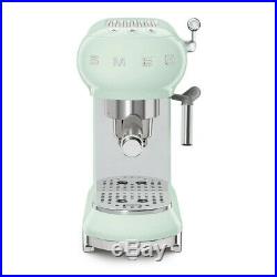 Smeg ECF01PGUK Pastel Green Espresso Coffee Machine 15 Bar + 2 Year Warranty