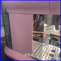 Smeg ECF01PKEU 50's retro style espresso coffee machine, stainless steel 1L, Pink