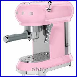 Smeg ECF01PKUK 50's Retro Espresso Coffee Machine 15 bar Pink