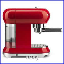 Smeg ECF01RDUK Red 50's Retro Style Espresso Coffee Machine 2 Year Guarantee