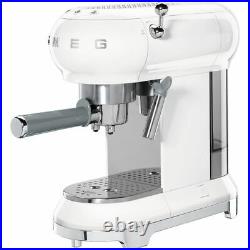 Smeg ECF01WHUK 50's Retro Espresso Coffee Machine 15 bar White New from AO