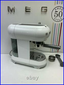 Smeg ECF01WHUK Espresso Coffee Machine 50's Retro in White-Return