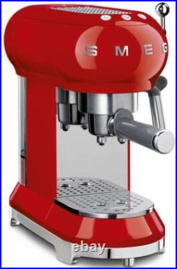 Smeg ECF01 50's Espresso Coffee Machine, Choice of Colour Smeg ECF01 50's Espresso Coffee Machine, Choice of Colour