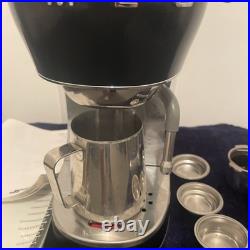 Smeg ECF02BLUK Espresso Machine Black/Grey Fully Working