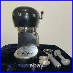 Smeg ECF02BLUK Retro Espresso Coffee Machine Black -Fast Dispatch