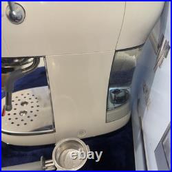 Smeg ECF02CRUK Espresso Coffee Machine with 15 Bar Pump, 1350W, Cream