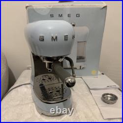 Smeg ECF02PBUK Espresso Coffee Machine Pastel Blue Brand New