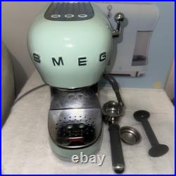 Smeg ECF02PGUK Espresso Machine Pastel Green 15 Bar 1350W FAST DISPATCH