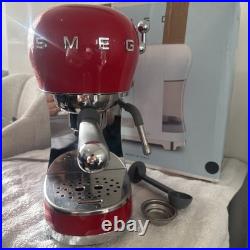 Smeg ECF02RDUK Red Espresso Coffee Machine with Steam Wand -Fast Dispatch