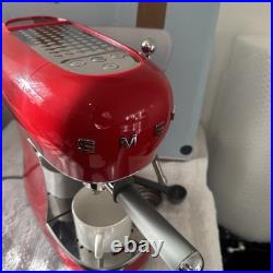 Smeg ECF02RDUK Red Espresso Coffee Machine with Steam Wand -Fast Dispatch