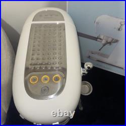 Smeg ECF02WHUK Retro White Coffee Espresso Maker 15 Bar Steam Wand Machine