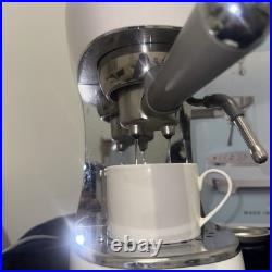Smeg ECF02WHUK Retro White Coffee Espresso Maker 15 Bar Steam Wand Machine