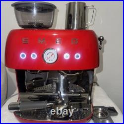 Smeg EGF03RDUK 50's Style Espresso Coffee Machine & Grinder Red -Fast Dispatch Smeg EGF03RDUK 50's Style Espresso Coffee Machine & Grinder Red -Fast Dispatch