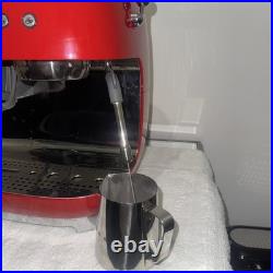 Smeg EGF03RDUK 50's Style Espresso Coffee Machine & Grinder Red -Fast Dispatch