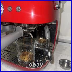 Smeg EGF03RDUK 50's Style Espresso Coffee Machine & Grinder Red -Fast Dispatch