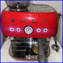 Smeg EGF03RDUK 50's Style Espresso Coffee Machine & Grinder Red -Fast Dispatch