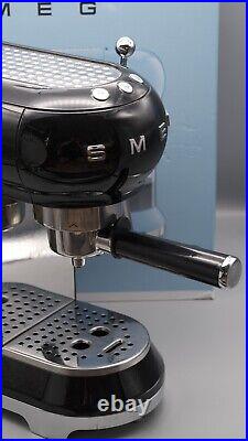 Smeg Ecf01bluk Espresso Ground Coffee Machine Machine, Black, Boxed & Gc
