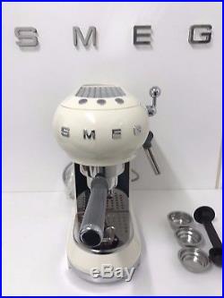 Smeg Espresso Coffee Machine 50's Retro in Cream- ECF01CRUK -Return-Warranty