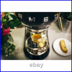 Smeg Espresso Coffee Machine in Black ECF01BLUK 2 Year SMEG Warranty