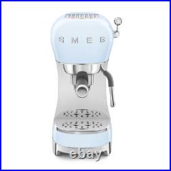 Smeg Espresso Coffee Machine in Pastel Blue ECF02PBUK Brand new