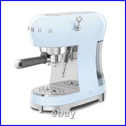 Smeg Espresso Coffee Machine in Pastel Blue ECF02PBUK Brand new