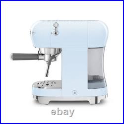 Smeg Espresso Coffee Machine in Pastel Blue ECF02PBUK Brand new