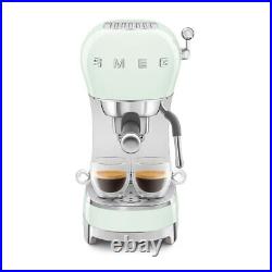 Smeg Espresso Coffee Machine in Pastel Green ECF02PGUK Brand new