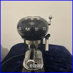 Smeg Manual Espresso Coffee Machine 1-Litre Black Retro Style
