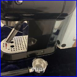 Smeg Manual Espresso Coffee Machine 1-Litre Black Retro Style