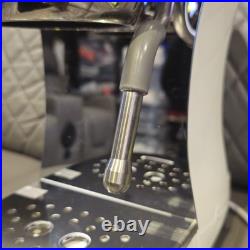 Smeg Retro Style Manual Espresso Coffee Machine + Milk Frother White ECFO2WHEU