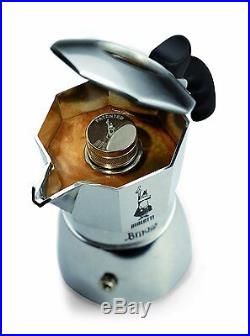 Stovetop Espresso Machine Italian Coffee Crema Maker Two 2 Cup Fast Brewer Moka