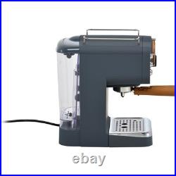 Swan 1100W Nordic Espresso Coffee Machine 15 bar Grey