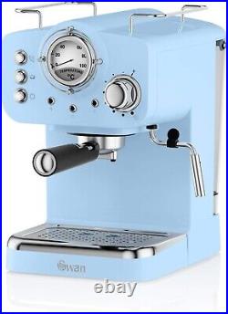 Swan Espresso Coffee Machine, Steam Pressure Control, 1.2L Detachable Water Tank