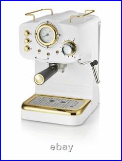 Swan Gatsby Pump Espresso Coffee Machine 1.2L Water Tank 1100W Die Cast Boiler
