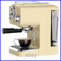 Swan Retro 15 Bars Pump Espresso Coffee Machine In Cream 1.2 L SK22110CN