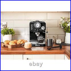 Swan Retro 1.2 Litre Pump Espresso Coffee Machine 1100 W Black SK22110BN