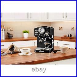 Swan Retro 1.2 Litre Pump Espresso Coffee Machine 1100 W Black SK22110BN