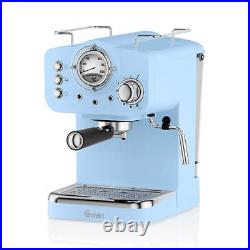 Swan Retro Blue Pump Espresso Coffee Machine