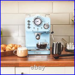 Swan Retro Blue Pump Espresso Coffee Machine