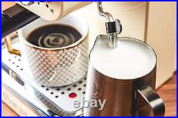 Swan Retro Pump Espresso Coffee Machine, Cream, 15 Bars of Pressure, SK22110CN