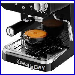 Swan SK22110BLN Retro Espresso Coffee Machine 15 bar Blue New from AO